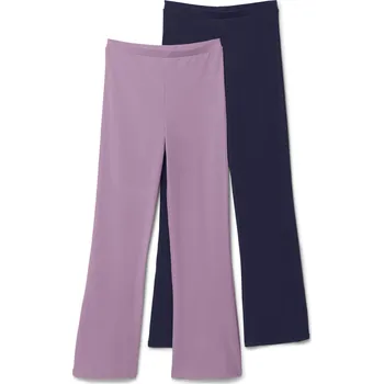 Dámské legíny 721083 - Tchibo - Dětské legíny flared - dámské - vel. 134/140 - barva: modrá