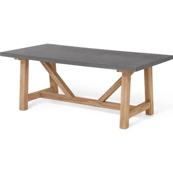 Jídelní stůl 723918 - Tchibo - Jídelní stůl s polycementovou deskou - barva: šedá