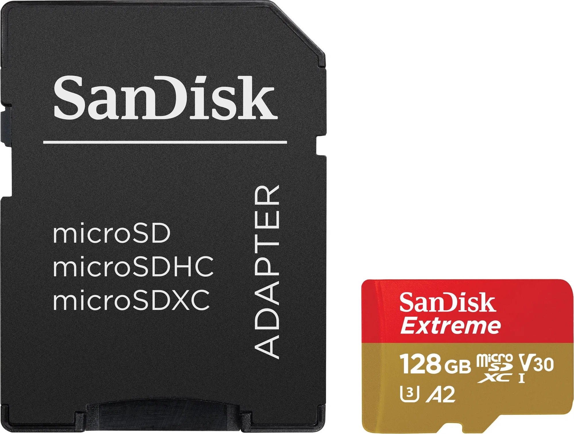 SanDisk microSDXC 128GB Extreme + SD adapter SDSQXAA-128G-GN6MA