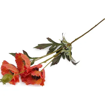 umělá květina Umělý vlčí mák, střední, 3 oranžovožlutá