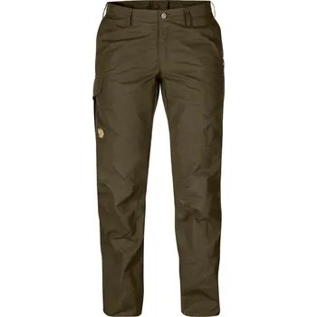 Dámské kalhoty outdoor kalhoty dámské FJÄLLRÄVEN Karla Pro Trousers Curved W Dark Olive - 46
