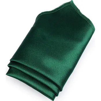 Látkový kapesník Saténový kapesníček do saka v krabičce, velké, 18 (73) zelená tmavá
