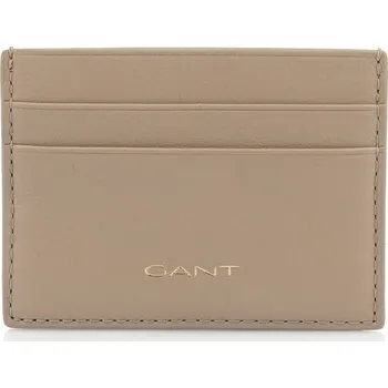 Peněženka POUZDRO NA PLATEBNÍ KARTY GANT UNISEX. LEATHER CARD HOLDER CONCRETE BEIGE