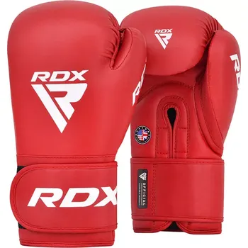 Boxerské rukavice RDX Boxerské rukavice AS2 pro amatérské soutěže, červené, 12 oz