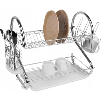 Odkapávač na nádobí ODKAPÁVAČ na NÁDOBÍ Dvoupatrový SUŠÁK Tadar Džeta 56,5 x 25 x 39,5 cm