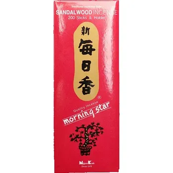 Čajovna Vonné tyčinky Nippon Kodo Morning star sandalwood 200 tyčinek 200 tyčinek