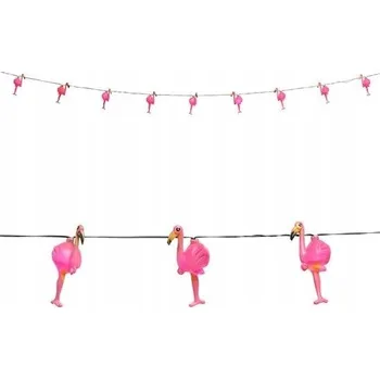 Girlanda plameňáci 2,5 M havajská aloha růžová