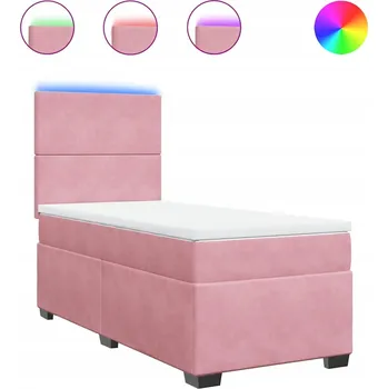 Postel Čalouněná jednolůžková postel VidaXL 80x200 růžové odstíny