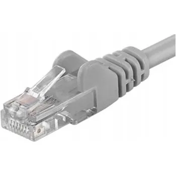Síťový kabel PREMIUMCORD Patch kabel UTP RJ45-RJ45 CAT6 10 m šedý