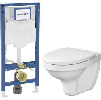 GEBERIT Duofix bez tlačítka + WC CERSANIT DELFI + SEDÁTKO 111.300.00.6 DE1