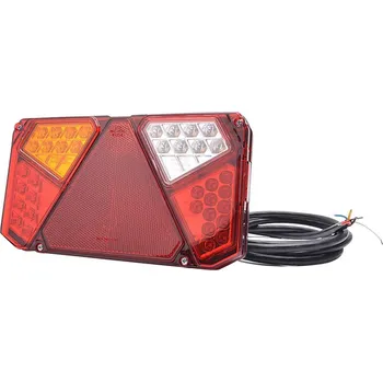 Přívěs k motorovému vozidlu SecoRüt zadní světla přívěsu otevřené konce blinkr, brzdové světlo, zadní světla, reflektor, zadní mlhovky, couvací světlo vlevo, vzadu 12 V, 24 V průhledné