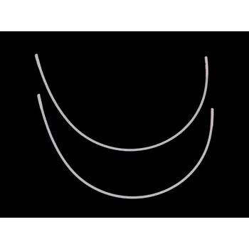 Kostice kovové ploché, malé, 42 bílá