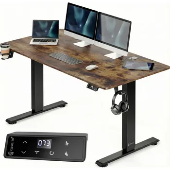 Výškově nastavitelný stůl 110190 hnědý