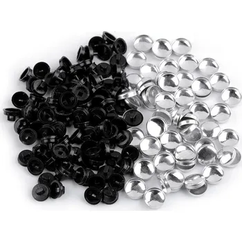 Knoflík Knoflík na potahování velikost 18", malé, 2 černá