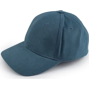 Kšiltovka Bavlněná kšiltovka unisex vhodná k dozdobení, střední, 25 modrá jeans