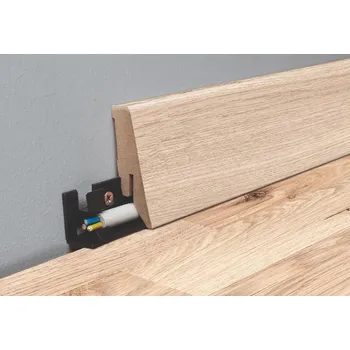 soklová lišta Lišta soklová Naturel MDF světle hnědá – 2,6 m