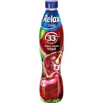 Sirup Relax nápoje Sirup 33 % jablko/aronie/višeň 700 ml