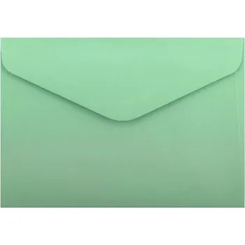 Obálka Ozdobné obálky Smooth - C6, 130 g/m2, zelené, 10 ks [A]