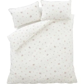 Povlečení Krémové povlečení na jednolůžko z bavlněného perkálu 135x200 cm Vintage Rosebud Lace – Bianca ID_1900316