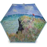 Dámský mini skládací deštník s pouzdrem Balení: 1 ks, Varianta: 6 modrá světlá - 8596475728768