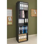 Regál s policemi KIERA 5 barva antracit