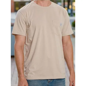 Oblečení a móda Sinsay - Bavlněné tričko - béžová - 550EY-80X - 550EY-80X-XS