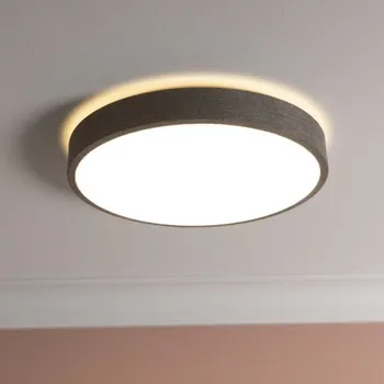 Brilliant G80820/70 Stmívatelné stopní LED svítidlo FILIZ 24W šedá textilie, průměr 39cm