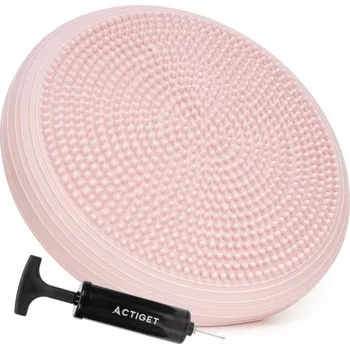 Balanční a masážní podložka + pumpička ACTIGET ACT0115 růžová