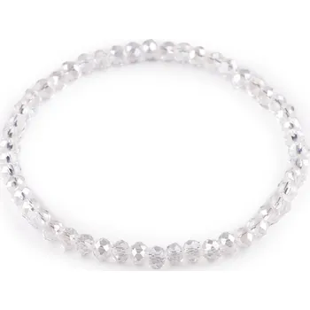 Náramek Náramek pružný z broušených korálků, malé, 5 crystal