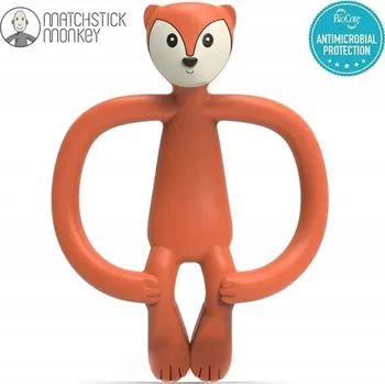 Ortodontické kousátko Matchstick Monkey silikonové oranžové