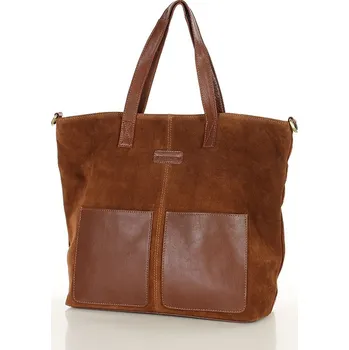 Kabelka Shopper bag kabelka Marco Mazzini VS123 hnědá