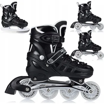 Kolečkové brusle BRUSLE 2V1 NASTAVITELNÉ PRO DĚTI 4v1 KOLEČKOVÉ BRUSLE LED KOLEČKA KOLEČKOVÉ BRUSLE BRUSLE NA LED KAUČUK