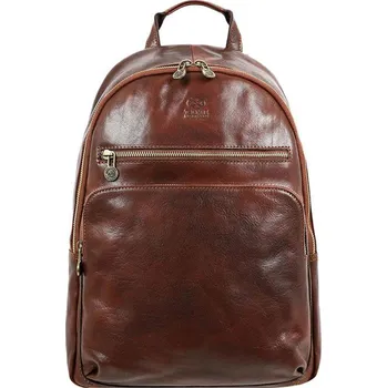 TopMode Kožený batoh na zip Premium 746275