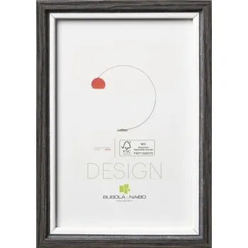 Rám na obraz Fotorámeček dřevěný WR 6790/03 tmavý dub/bílá 13x18 cm