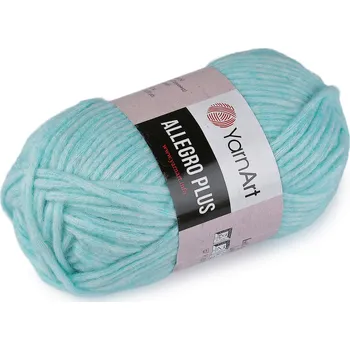 Příze Pletací příze Allegro Plus 100 g Varianta: 8 (705) modrá andělská, Balení: 1 ks