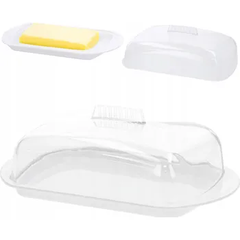 Máslenka Máslenka Cadro plastová průhledná, bílá