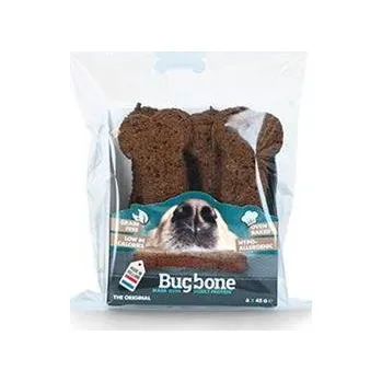 Pamlsek pro psa Pochoutka pes Bugbone Large kost s hmyzem 6x45g