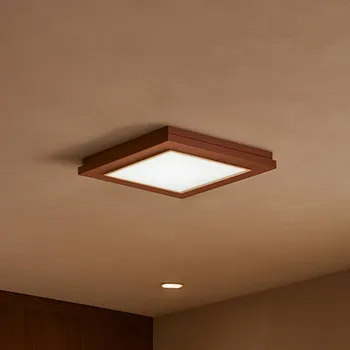 Argon Stropní světlo Tally, šířka 42 cm, terakota, dřevo, E27 terakota, bílá 4 x 15 W LED - Doprava zdarma