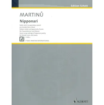 Martinů: Nipponari / ženský hlas a klavír - písně na japonskou poezii