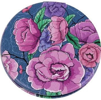 Kosmetické zrcátko Zrcátko kosmetické květy, střední, 6 modrá jemná fialová