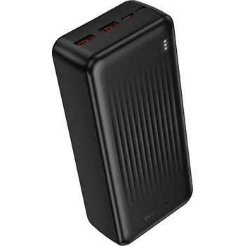 Powerbanka Powerbank Borofone 30000mAh BJ80B Clever - 2xUSB-A + USB-C - QC 3.0 22,5W PD 20W černá