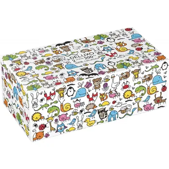 Kapesníčky Deluxo 200 ks 2vrstvé v krabičce, zvířátka