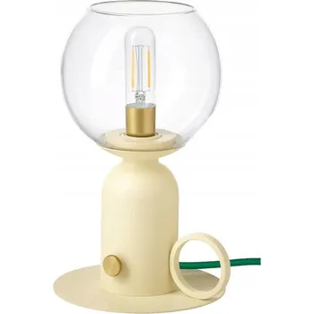 Lampička IKEA ÅSKMULLER Stolní lampa s možností stmívání, světle žlutá/zelená, 24 cm