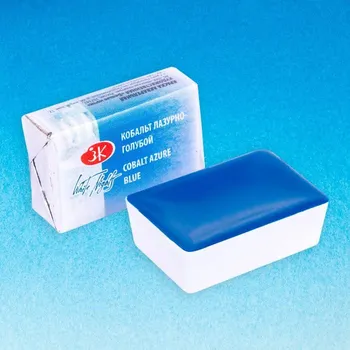 White Nights Cobalt azure 532 granulující 2,5 ml | akvarelová barva, pánvička 2,5 ml, P.V.15, granulace, slabě lazurní, nejvyšší světlostálost