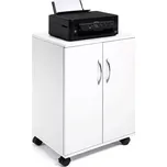 Multifunkční pojízdný stolek 74/53 - Bílý