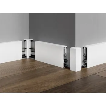 ukončovací lišta Roh k soklu Profil-EU bílá mat, PVC, délka 2 cm, výška hrany 50 mm, SKKOMPVNI2BI50