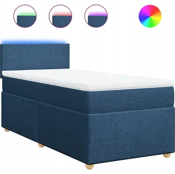 Postel Čalouněná jednolůžková postel VidaXL 100x200 cm, odstíny modré
