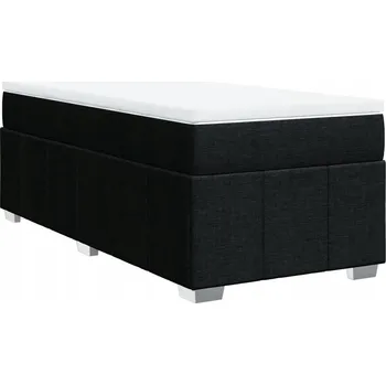 Postel Čalouněná jednolůžková postel VidaXL 80x200 cm černá