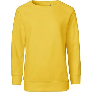Chlapecká mikina Dětská Fairtrade organická mikina Neutral s raglánovými rukávy Barva: Žlutá, Velikost: 152/158 NE33001