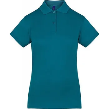 Henbury Dámská polokošile Coolplus s pleteným límcem Barva: petrolejová, Velikost: XS W476